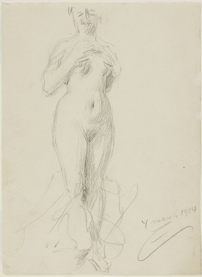 Álló női akt alkotó: Anders Leonard Zorn