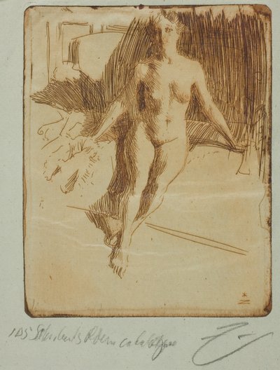 Tanulmány a modelltől alkotó: Anders Leonard Zorn