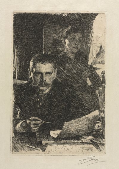 A művész és a felesége alkotó: Anders Leonard Zorn