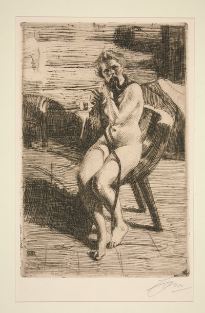 A hajszalag, 1912 alkotó: Anders Leonard Zorn
