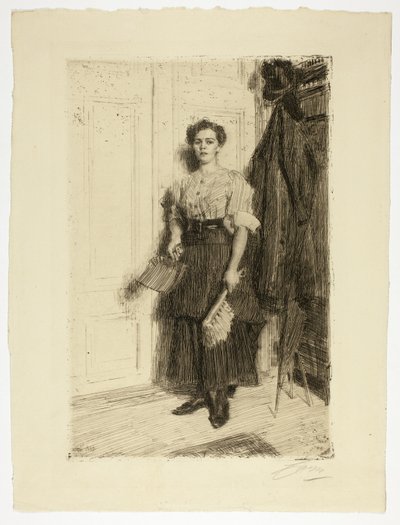 Az új szobalány alkotó: Anders Leonard Zorn