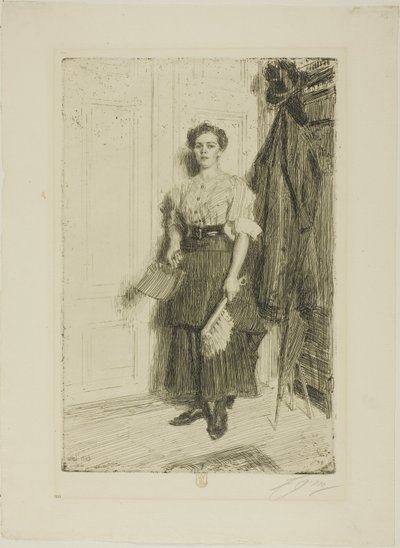 Az új szobalány alkotó: Anders Leonard Zorn