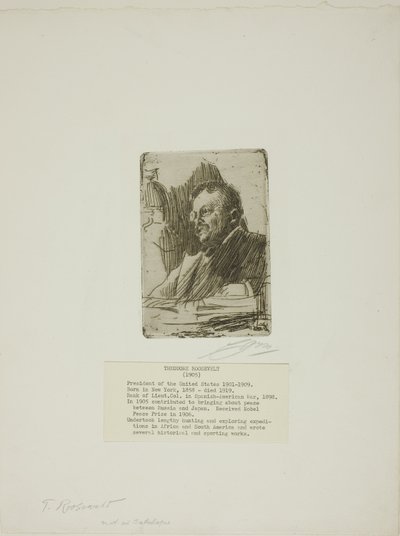 Theodore Roosevelt alkotó: Anders Leonard Zorn