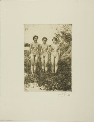 Három nővér alkotó: Anders Leonard Zorn