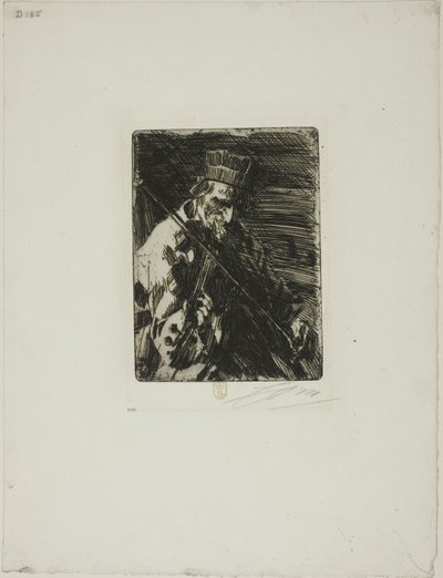Falusi hegedűs alkotó: Anders Leonard Zorn