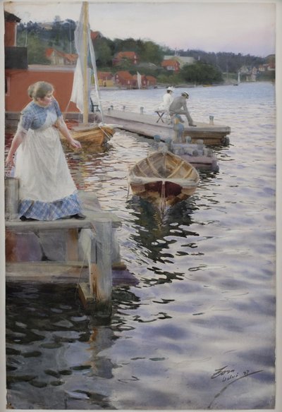 Hullámok csapkodnak alkotó: Anders Leonard Zorn