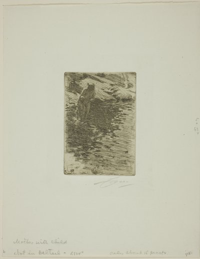 A gyermekével alkotó: Anders Leonard Zorn