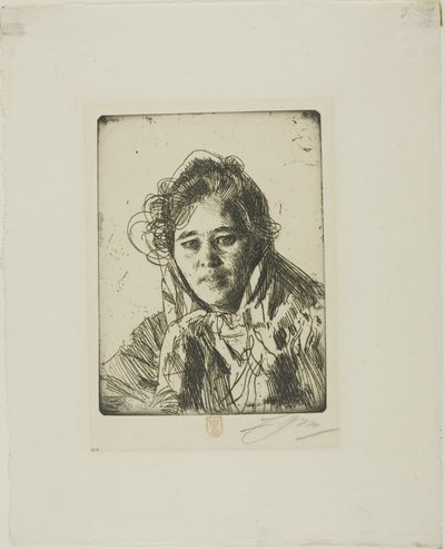 Fiatal lány Morából (Kråkberg Anna) alkotó: Anders Zorn