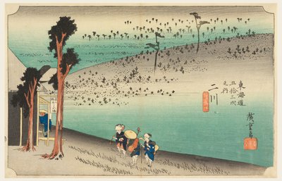 Futagawa teaszertartás, tagja te ötvenhárom S tachi hang s a te városiság alsó d alkotó: Ando Hiroshige