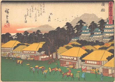 Hamamatsu, A Tokaido út ötvenhárom állomása című sorozatból, XX. század eleje. alkotó: Ando Hiroshige