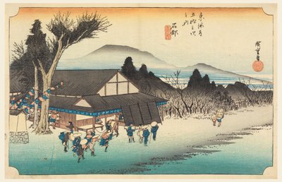 Ishibe (Onagawa Sato), Member Te fifty-Three S Tachi hangja a Te urbane alsó d (városi fokos főhegy következő) alkotó: Ando Hiroshige