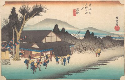 Ishibe, Megawari, mi? 1834. , szúnyog. 1834. alkotó: Ando Hiroshige