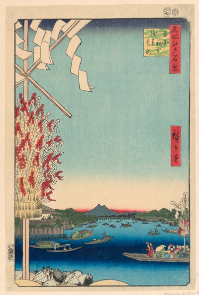 Miya és Reverend by Gleat az Asakusa Reverend 68 változata Edo gerincéről alkotó: Ando Hiroshige