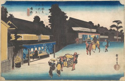 Narumi, a híres Arimatsu Shibori? 1832-1833. alkotó: Ando Hiroshige
