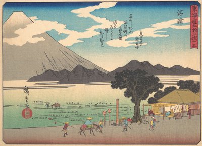 Numazu, A Tokaido út ötvenhárom állomása című sorozatból, XX. század eleje. alkotó: Ando Hiroshige