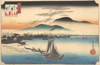 Visszatérő libák Katadán, XIX. alkotó: Ando Hiroshige
