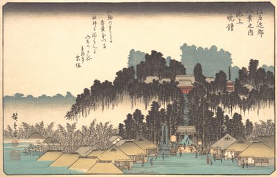 Vesperás harangok Ikegamiban, 19. század. alkotó: Ando Hiroshige