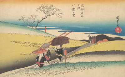 Yase no Sato, kb. 1834., kb. 1834. alkotó: Ando Hiroshige