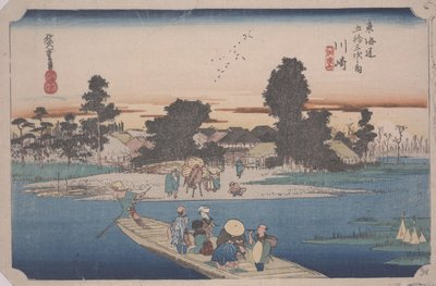 Komp a Rokugo folyón alkotó: Ando or Utagawa Hiroshige