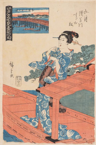 Ötödik kapu (május) alkotó: Ando or Utagawa Hiroshige