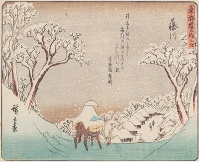 Fuji folyó alkotó: Ando or Utagawa Hiroshige