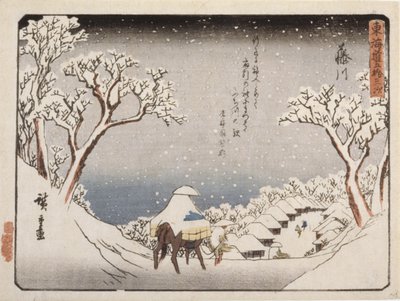 Fuji folyó alkotó: Ando or Utagawa Hiroshige