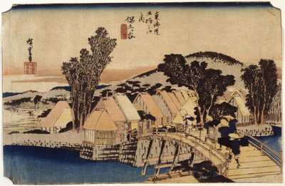Hodogaya, Shinmachi B gerinc alkotó: Ando or Utagawa Hiroshige