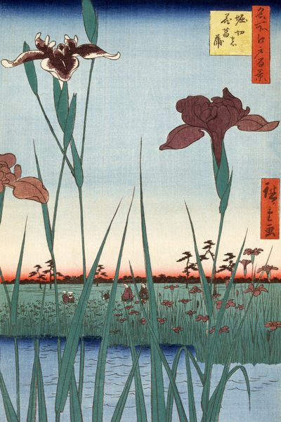 Horikiri s is r Den, Utagawa Hiroshige alkotó: Ando or Utagawa Hiroshige
