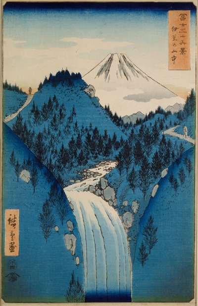 Izu tartomány hegyeiben alkotó: Ando or Utagawa Hiroshige