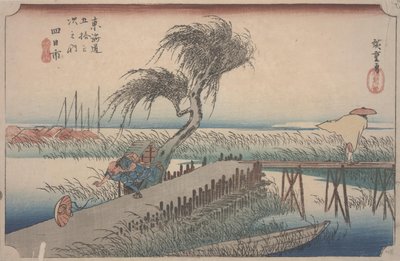 Mie folyó alkotó: Ando or Utagawa Hiroshige