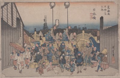 Reggeli jelenet alkotó: Ando or Utagawa Hiroshige