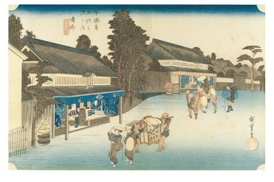 Narumi: A Tokaido ötvenhárom állomása című sorozatból, 1831-1834 körül (fametszet, papír). alkotó: Ando or Utagawa Hiroshige