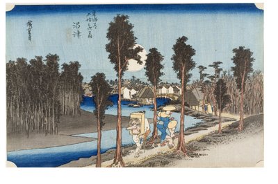 Numazu: Tokaido ötvenhárom állomása című sorozatból, 1831-1834 körül (fametszet, papír). alkotó: Ando or Utagawa Hiroshige