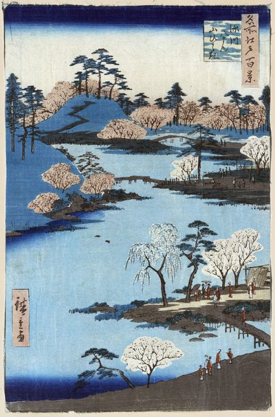 A tollat ​​Yahata Fukagawa, Edo, Japán, írta Hiroshige Anto. alkotó: Ando or Utagawa Hiroshige