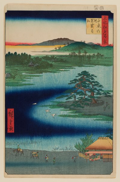 Ruha-fenyő, Senzoku tó alkotó: Ando or Utagawa Hiroshige