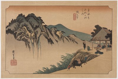 Sakashita: Fudette Mine (Sakashita, Fudete Mine) alkotó: Ando or Utagawa Hiroshige
