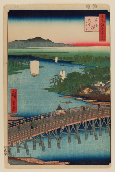 Senju Nagy Híd alkotó: Ando or Utagawa Hiroshige