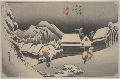 Havazás éjjel alkotó: Ando or Utagawa Hiroshige