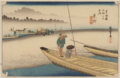 Tenryu folyó alkotó: Ando or Utagawa Hiroshige