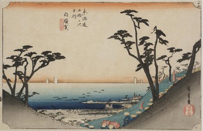 Shiomizaka kilátása alkotó: Ando or Utagawa Hiroshige