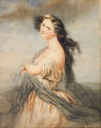 Juliette Drouet portréja 1806-1883. alkotó: André Charles Voillemot