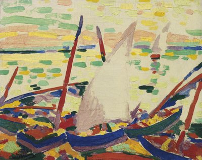 Csónakok a parton Collioure-ban alkotó: Andre Derain