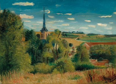 Donnemarie-en-Montois látképe alkotó: Andre Derain