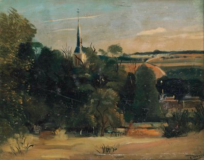 Donnemarie-en-Montois látképe alkotó: Andre Derain
