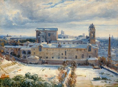 Santa Trinità dei Monti a hóban alkotó: André Giroux