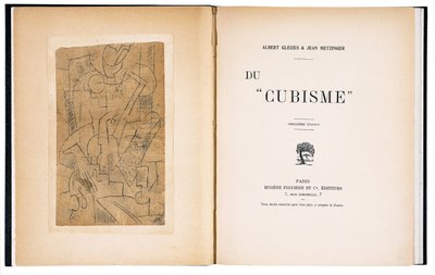 Albert Gleizes és Jean Metzinger "Du "Cubisme"" című művének címlapja és címlapja. alkotó: Andre (after) Derain