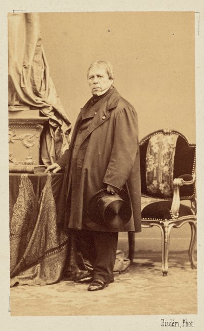 Jean-Auguste-Dominique Ingres, 1860 körül. alkotó: Andre Adolphe Eugene Disderi