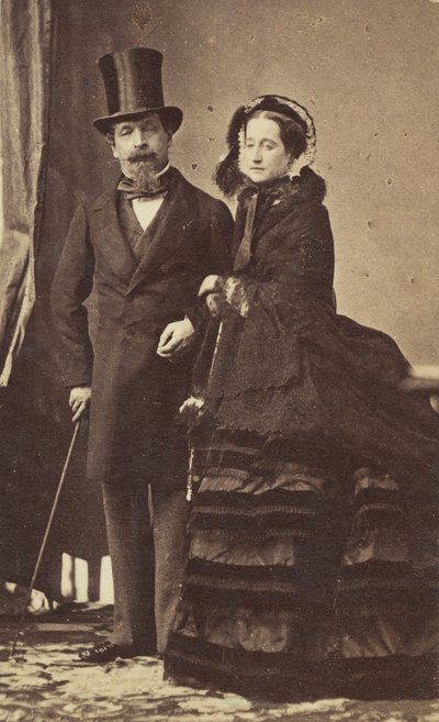 [III. Napóleon és Eugenie császárné], kb. 1865. alkotó: Andre Adolphe Eugene Disderi
