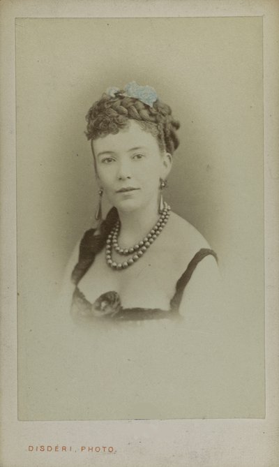 Cora Pearl portréja 1836-1886, kb. 1865. alkotó: Andre Adolphe Eugene Disderi