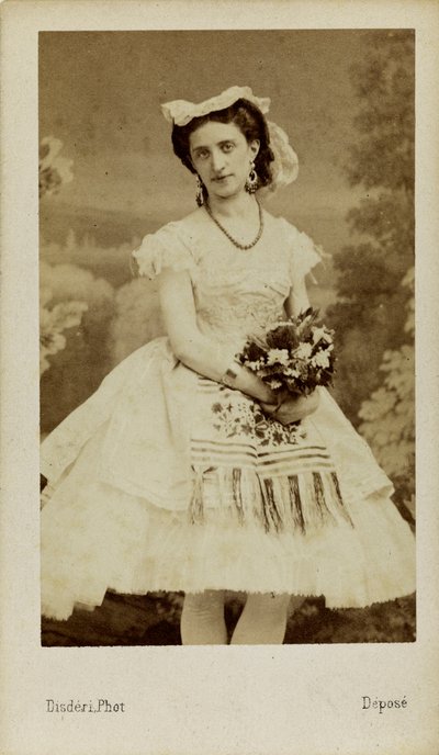 Marfa Muravyeva balett-táncos portréja 1838-1879, 1863. alkotó: Andre Adolphe Eugene Disderi
